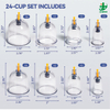 Plastic Vacuum Cupping Therapy Massage Cups Jars Cup Device