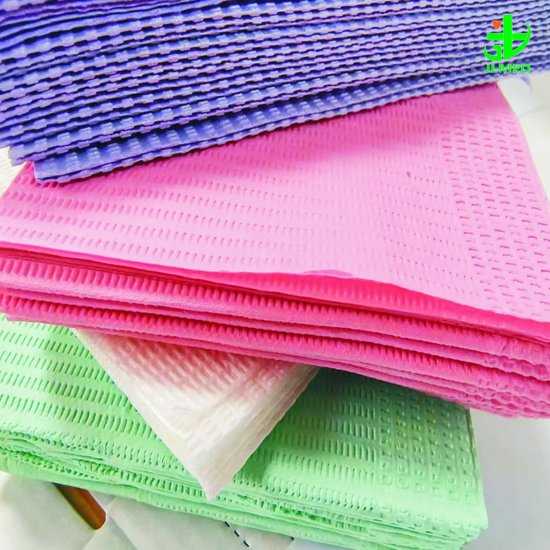 Disposable Colorful Tissue Dental Bib for Medical Dentist Dental Bibs
