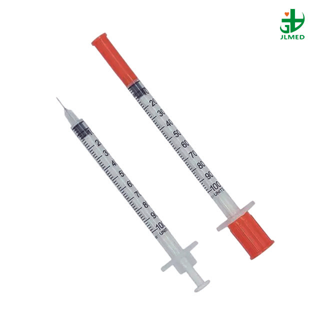 Disposable Medical Insulin Syringe with Fixed Needle Plastic CE&ISO Certificated Sterile