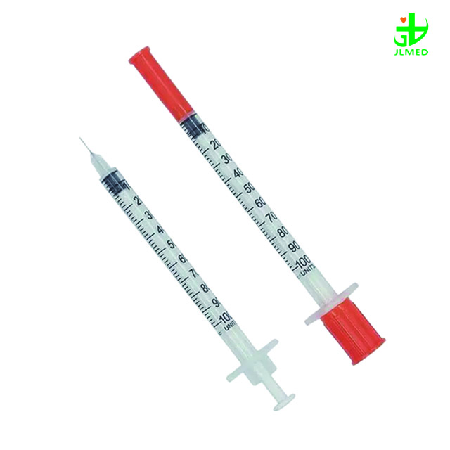 Disposable Medical Insulin Syringe with Fixed Needle Plastic CE&ISO Certificated Sterile