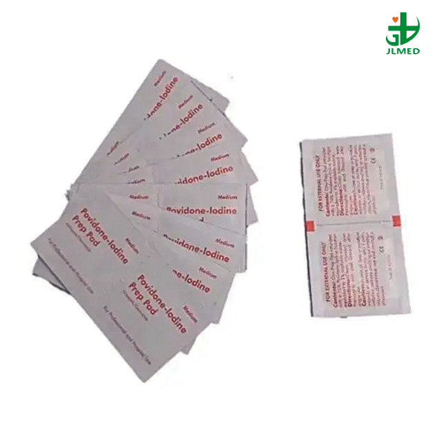 Non-Woven Medline Antiseptic Povidone Iodine Prep Pad and Lens Cleaning Wipes