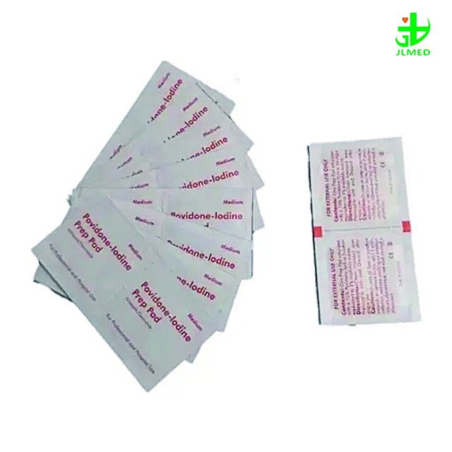 Non-Woven Medline Antiseptic Povidone Iodine Prep Pad and Lens Cleaning Wipes