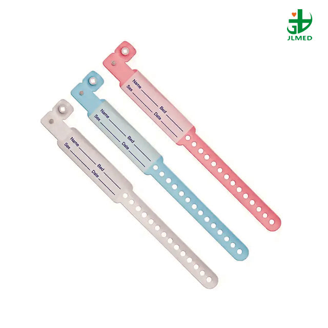 Medical Products Waterproof PVC Patient Disposable Write on ID Bracelets Medical Wristband Identification for Adults and Newborns
