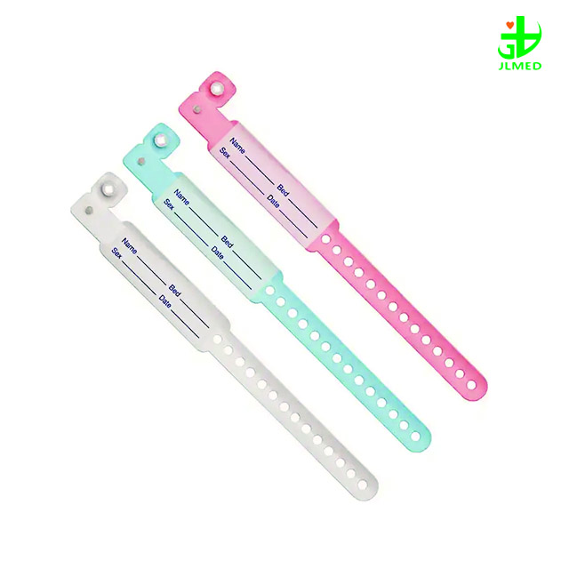 Medical Products Waterproof PVC Patient Disposable Write on ID Bracelets Medical Wristband Identification for Adults and Newborns