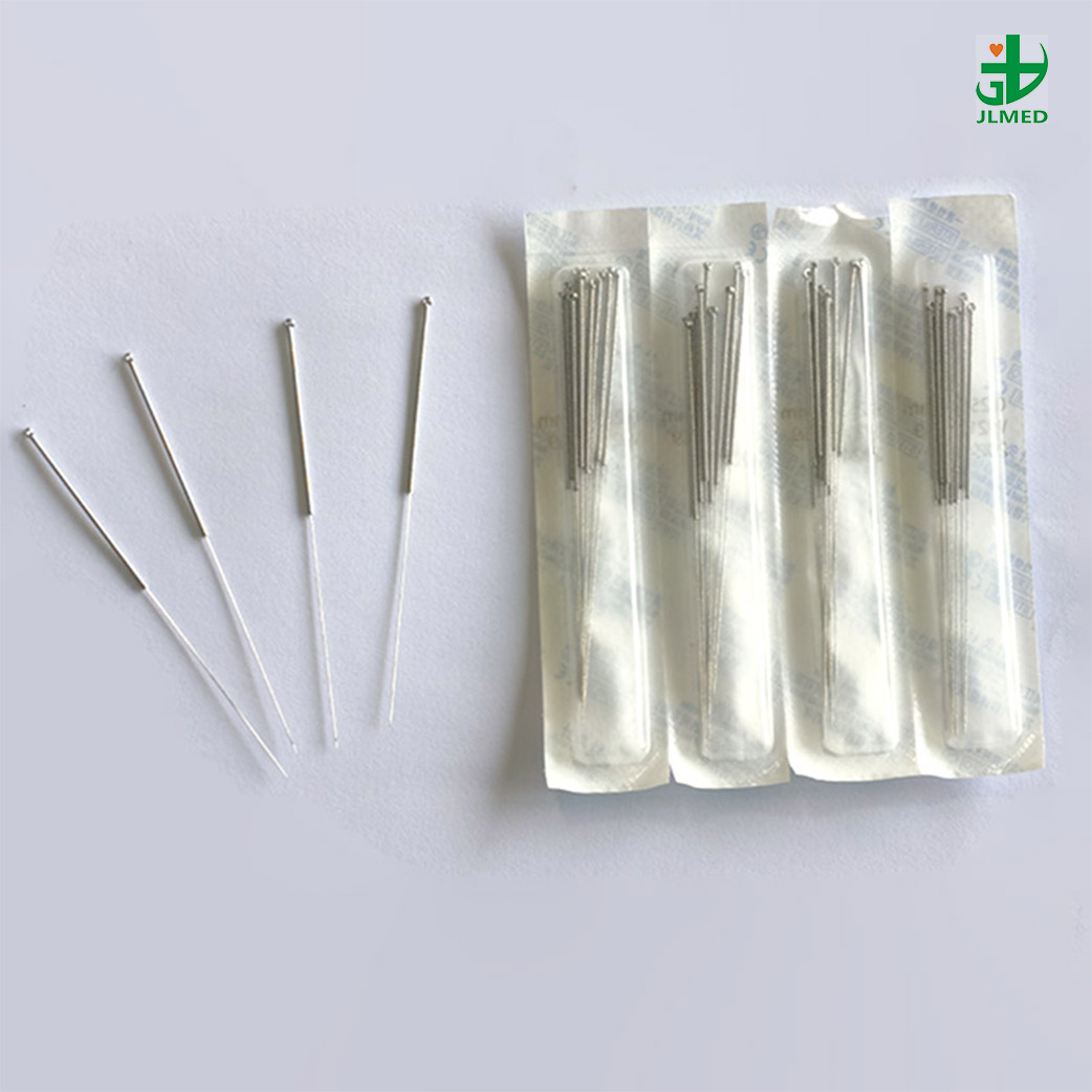 Acupuncture Needle Chinese Spring Silver Copper Handle Sterilize
