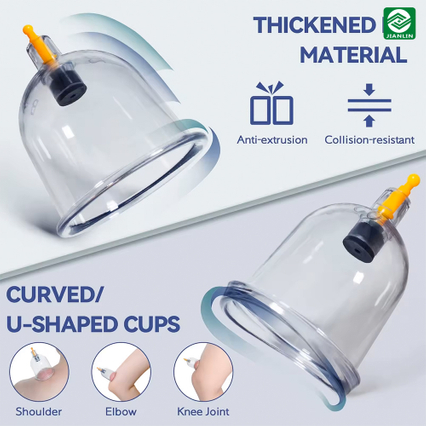 Plastic Vacuum Cupping Therapy Massage Cups Jars Cup Device