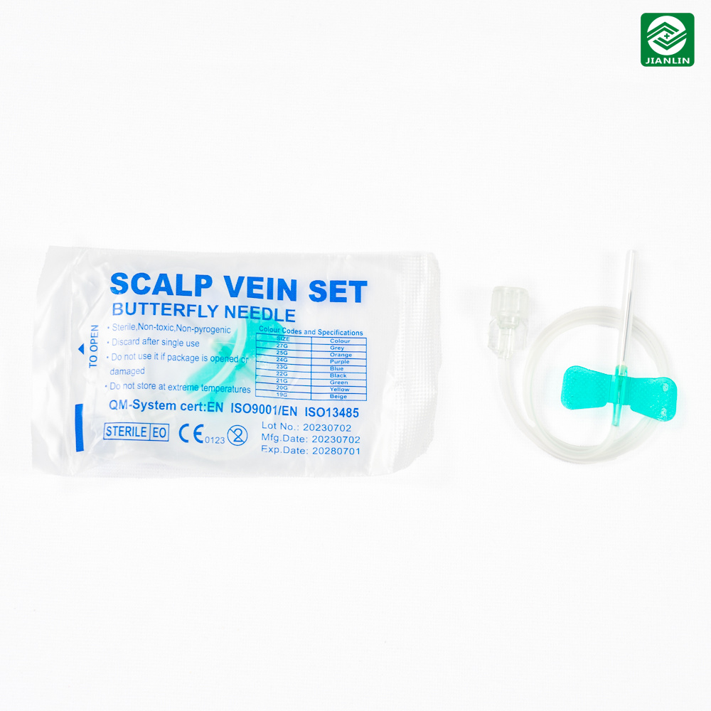 Disposable Medical Butterfly Needle Scalp Vein Set Infusion Luer Slip ...