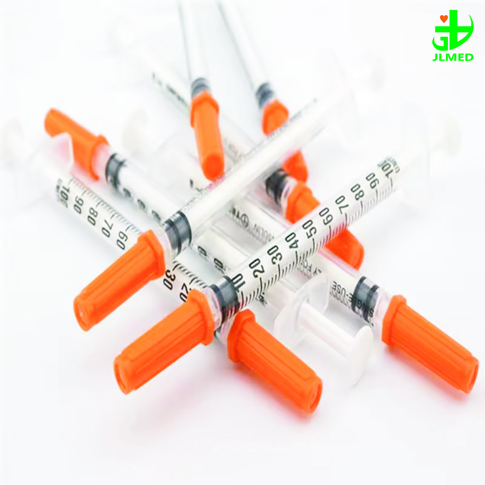 Disposable Medical Insulin Syringe with Fixed Needle Plastic CE&ISO Certificated Sterile