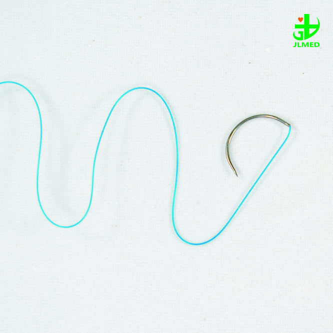 Surgical Sutures PGA Polyglycolic Acid Synthetic Braided Absorbable with Needle 75cm