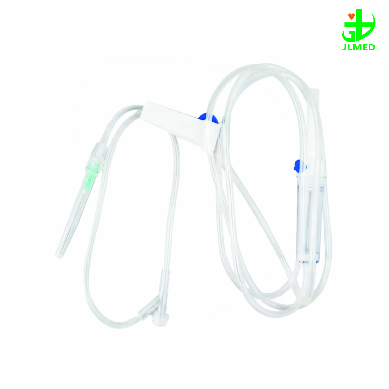Double Drip Chamber Blood Transfusion Set with Two Spike