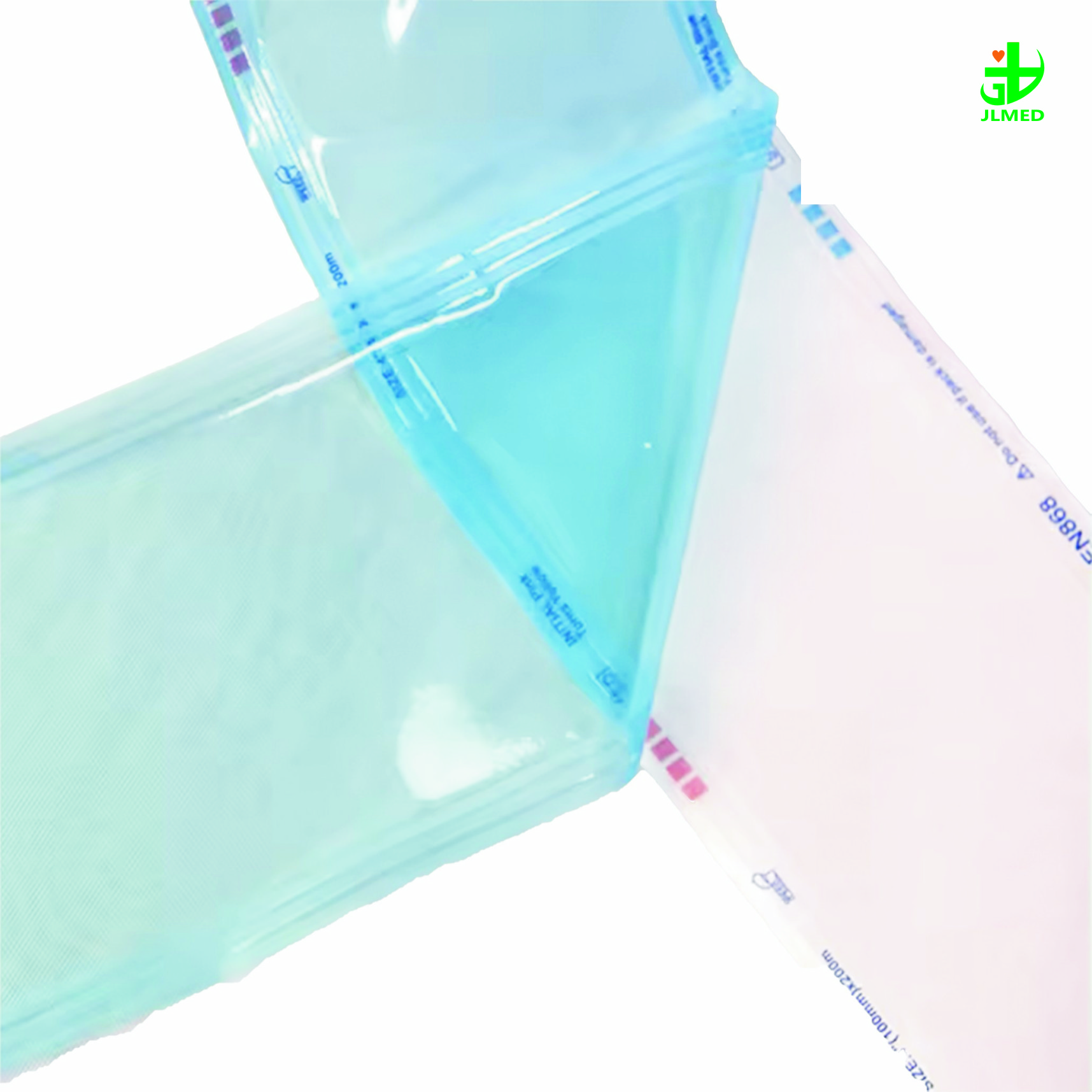 Sterile Pouch Roll Surgical Instruments Packaging Flat Bag Roll Eo Sterilization 30cm*200m