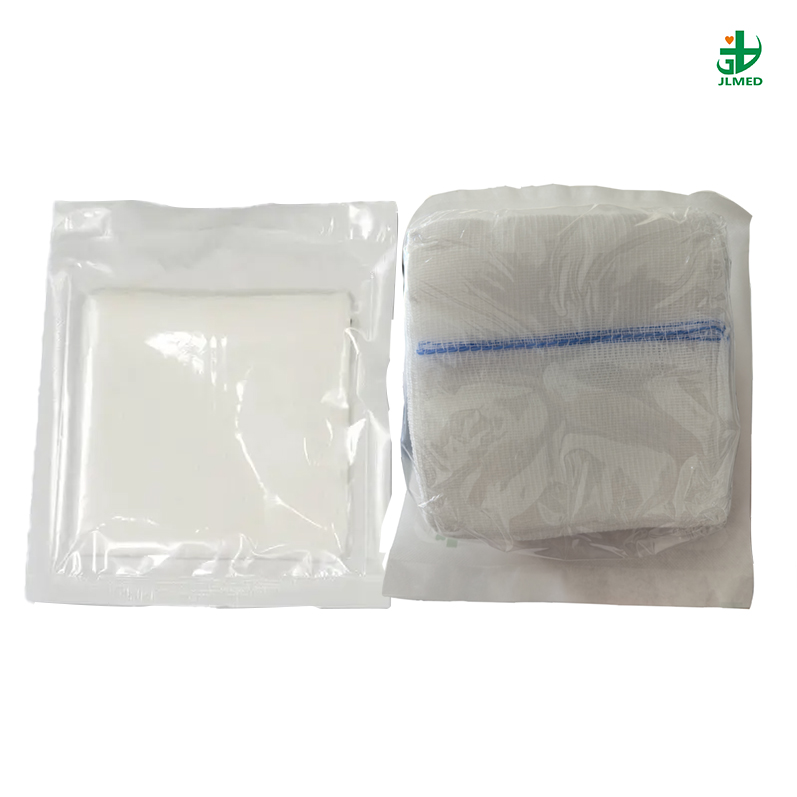Manufacturer China Factory Disposable Surgical Medical CE FDA ISO with X Ray Folded Double Wrapping 100% Cotton Lap Sponge Gauze Sponge Sterile Gauze Swab
