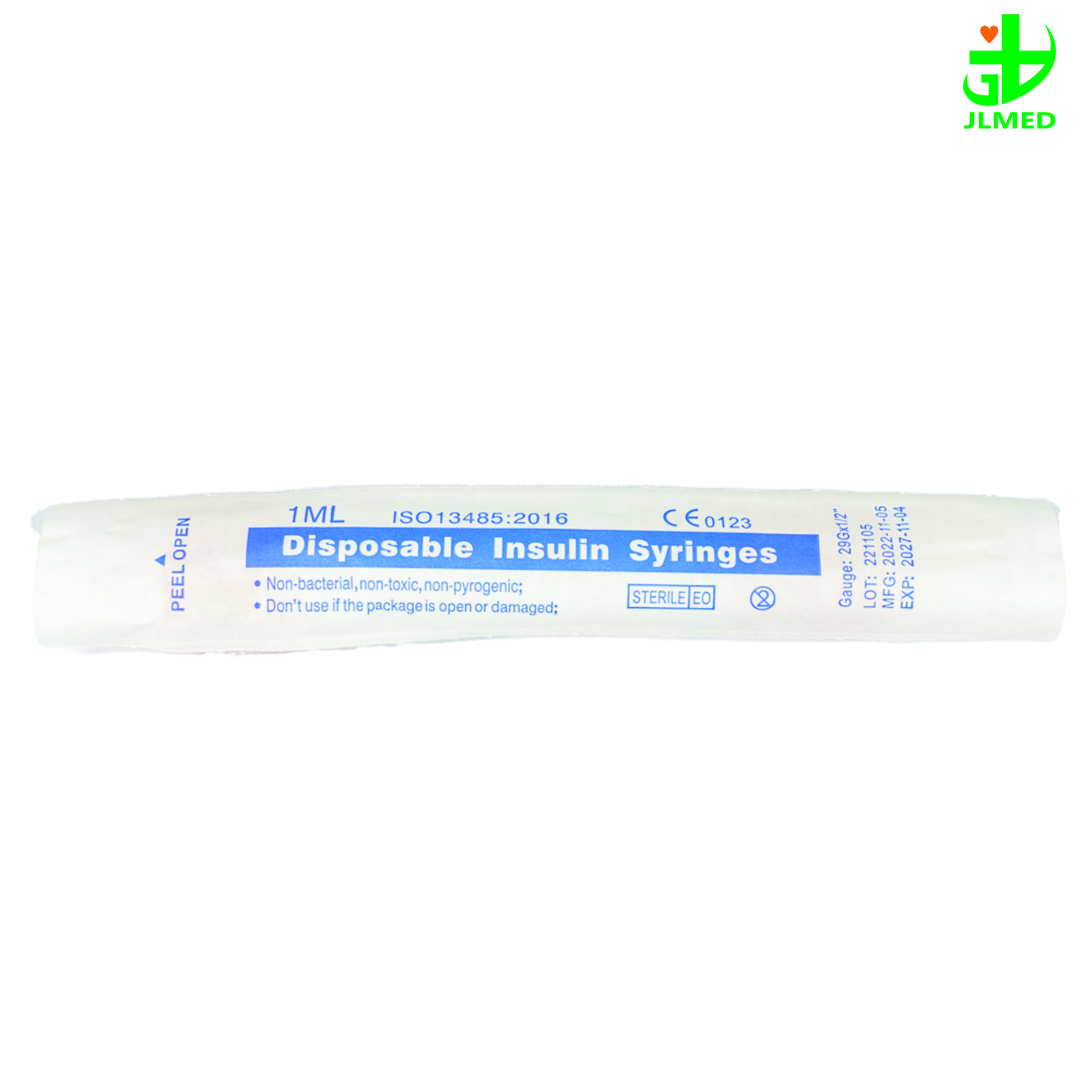 Disposable Medical Insulin Syringe with Fixed Needle Plastic CE&ISO Certificated Sterile