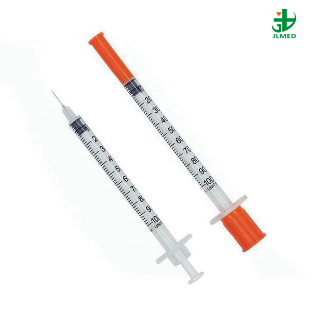 Disposable Medical Insulin Syringe with Fixed Needle Plastic CE&ISO Certificated Sterile