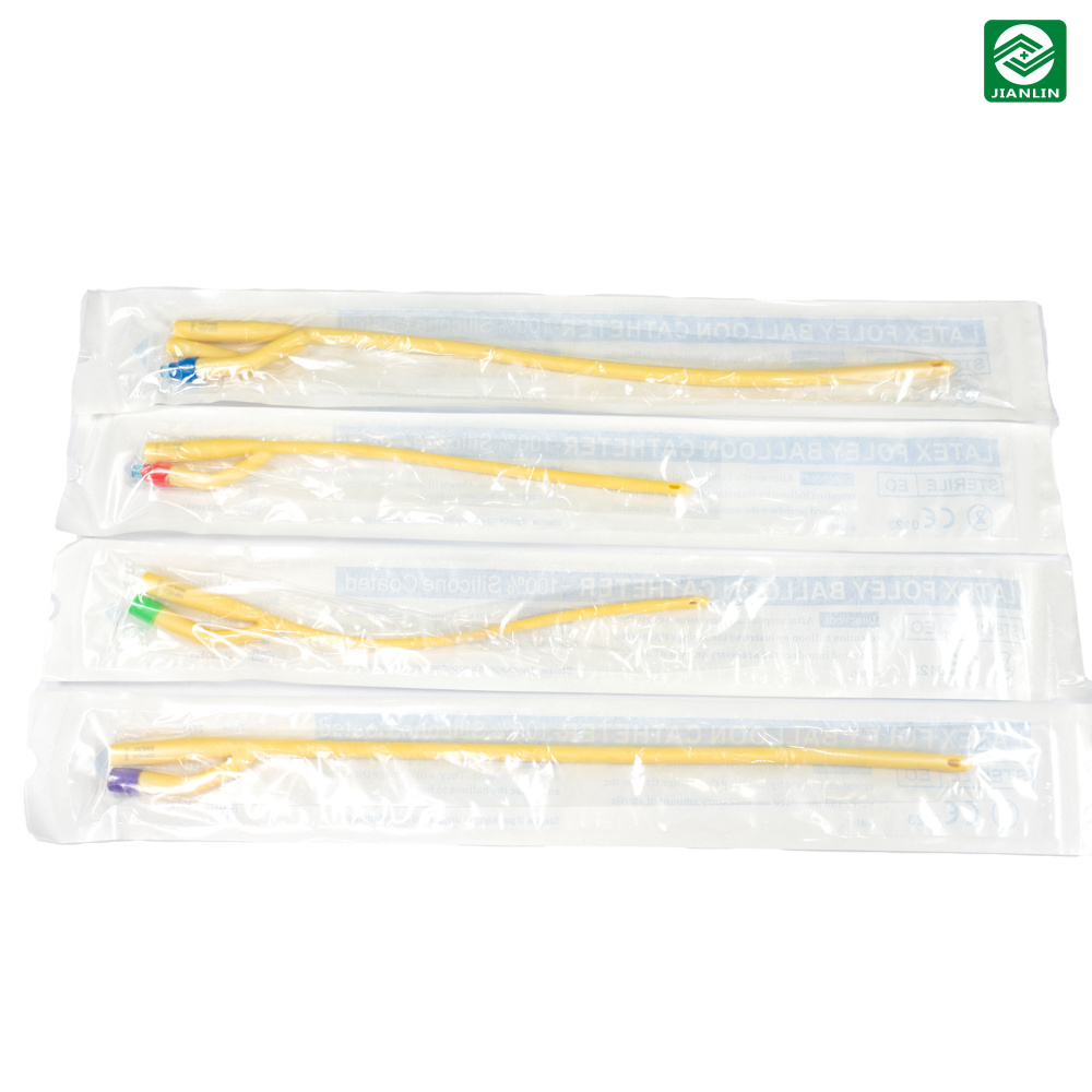 Disposable Sterile Urethral Latex Medical Foley Catheter