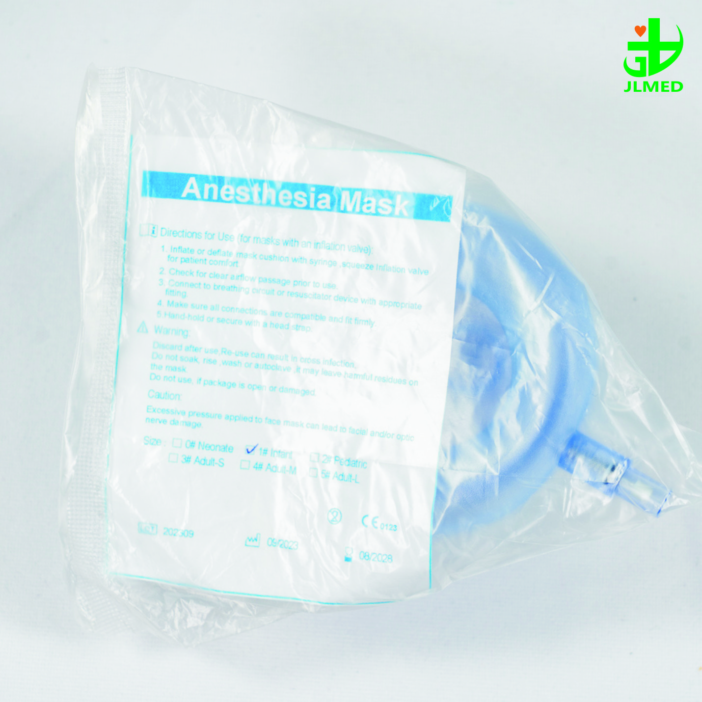 Disposable Medical Standard PVC Anesthesia Mask with Colorful Factory